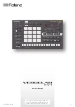 Предварительный просмотр 1 страницы Roland VERSELAB MV-1 Owner'S Manual