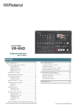 Roland VR-4HD Reference Manual preview