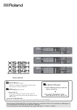 Preview for 1 page of Roland VS-82H Owner'S Manual