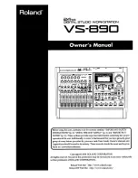 Roland VS-890 Owner'S Manual предпросмотр