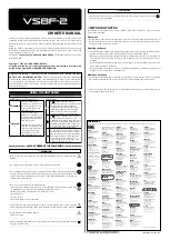 Preview for 2 page of Roland VS8F-2 Owner'S Manual