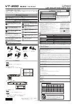 Предварительный просмотр 1 страницы Roland VT-200 User Manual