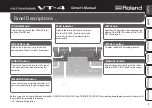 Preview for 1 page of Roland VT-4 Owner'S Manual