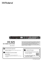 Roland XS-62S Owner'S Manual preview