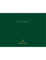 Rolex GMT-Master II Owner'S Manual предпросмотр