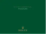 Предварительный просмотр 1 страницы Rolex MILGAUSS Manual