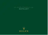 Rolex OYSTER PERPETUAL DATEJUST 41 Manual предпросмотр