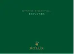 Предварительный просмотр 1 страницы Rolex Oyster Perpetual Explorer Manual