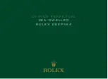 Preview for 1 page of Rolex Oyster Perpetual Rolex Deepsea Manual