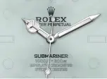 Preview for 5 page of Rolex Oyster Perpetual Submariner Manual