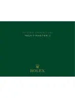 Rolex Yacht-Master II Manual предпросмотр