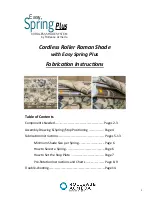 Preview for 1 page of rollease acmeda Easy Spring Plus Fabrication Instructions