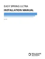 rollease acmeda Easy Spring Ultra Installation Manual предпросмотр