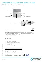 Предварительный просмотр 1 страницы rollease acmeda RF401s Instruction Manual