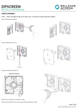 rollease acmeda ZIPSCREEN Installation Manual preview