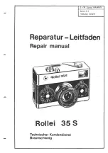 Preview for 1 page of Rollei 35 S Repair Manual