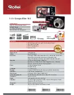 Rollei COMPACTLINE 102 Datasheet предпросмотр