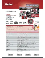 Preview for 1 page of Rollei FLEXLINE 200 Datasheet