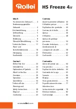 Предварительный просмотр 2 страницы Rollei HS Freeze 4s Instructions Manual