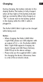 Preview for 37 page of Rollei LUMIS I-Light RGB Manual