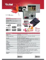 Rollei RCP-S8 EDITION - Datasheet предпросмотр