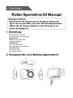 Предварительный просмотр 2 страницы Rollei Sportsline 60 User Manual