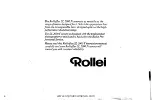 Preview for 9 page of ROLLEIFLEX SL 2000F Handbook