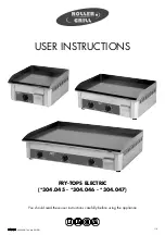 Preview for 1 page of Roller Grill PSR 400 E User Instructions