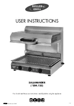 Roller Grill SALAMANDER 304.125 User Instructions предпросмотр