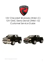 Preview for 1 page of Rollplay 12V Chevy Silverado W461-C Customer Service Manual