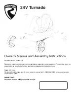 Preview for 1 page of Rollplay 24V TURNADO W401-OB Owner'S Manual And Assembly Instructions