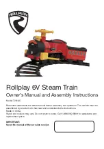 Предварительный просмотр 1 страницы Rollplay 7221AC Owner'S Manual And Assembly Instructions