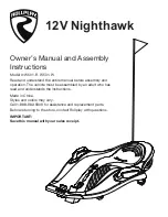 Preview for 1 page of Rollplay Nighthawk Owner'S Manual And Assembly Instructions