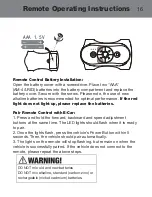 Preview for 17 page of Rollplay W16AC-WRC Owner'S Manual And Assembly Instructions