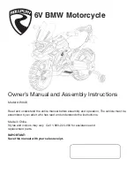 Preview for 1 page of Rollplay W348 Owner'S Manual And Assembly Instructions