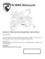 Предварительный просмотр 1 страницы Rollplay W348AC Owner'S Manual And Assembly Instructions