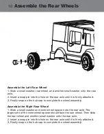 Preview for 10 page of Rollplay W408-TB Owner'S Manual And Assembly Instructions