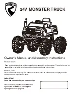 Предварительный просмотр 1 страницы Rollplay W421 Owner'S Manual And Assembly Instructions