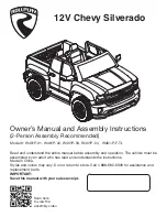 Rollplay W461-P-F-TL Owner'S Manual And Assembly Instructions preview