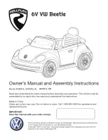 Rollplay W486TG Owner'S Manual And Assembly Instructions preview