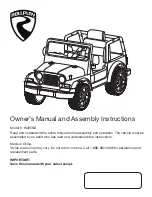 Rollplay W495NB Owner'S Manual And Assembly Instructions preview