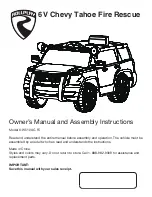 Preview for 1 page of Rollplay W510AC-FC Owner'S Manual And Assembly Instructions