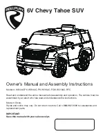 Preview for 1 page of Rollplay W510AC-FCW Owner'S Manual And Assembly Instructions