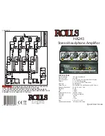 Rolls HA243 Quick Start Manual предпросмотр