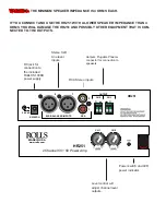 Предварительный просмотр 2 страницы Rolls HR251 Quick Start Manual