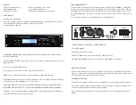 Предварительный просмотр 2 страницы Rolls HR78X Quick Start Operation Manual