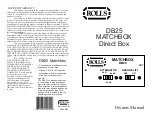 Preview for 1 page of Rolls MATCHBOX DB25 Owner'S Manual