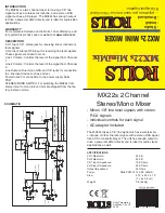Предварительный просмотр 1 страницы Rolls MiniMix MX22s Specifications