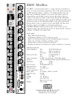 Rolls MixMax RM81 Specifications preview