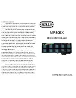 Rolls MP80EX Owner'S Manual preview